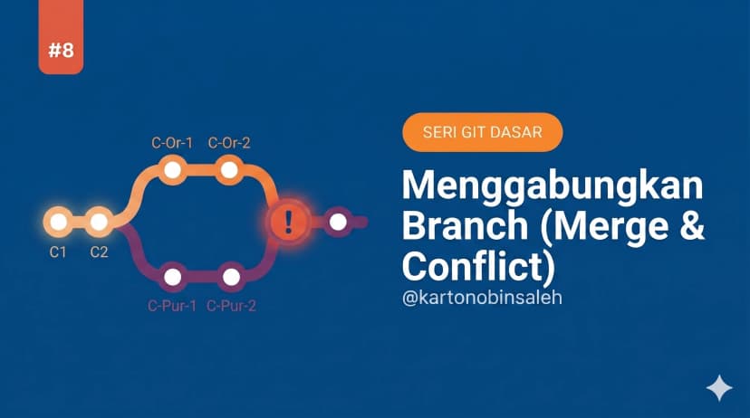 Menggabungkan Branch di Git: Merge dan Mengatasi Conflict (Dasar Git #8)